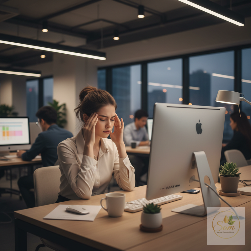 Đau đầu khi ngồi văn phòng